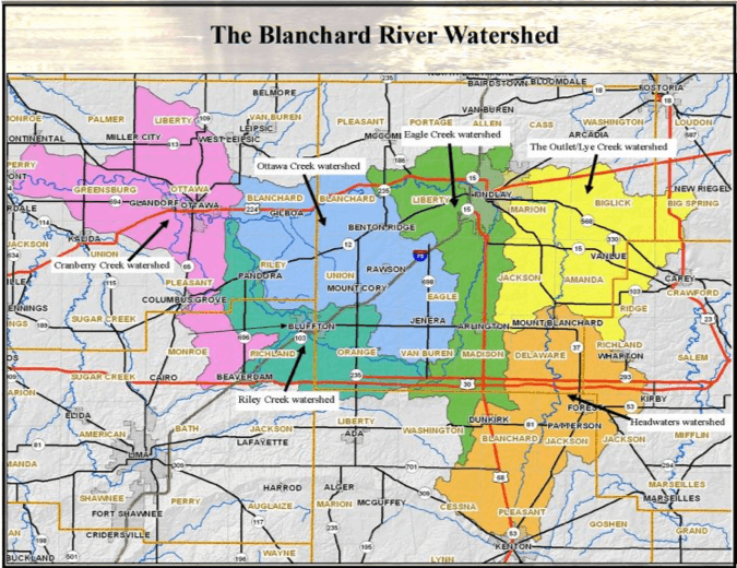 Blanchard River Map