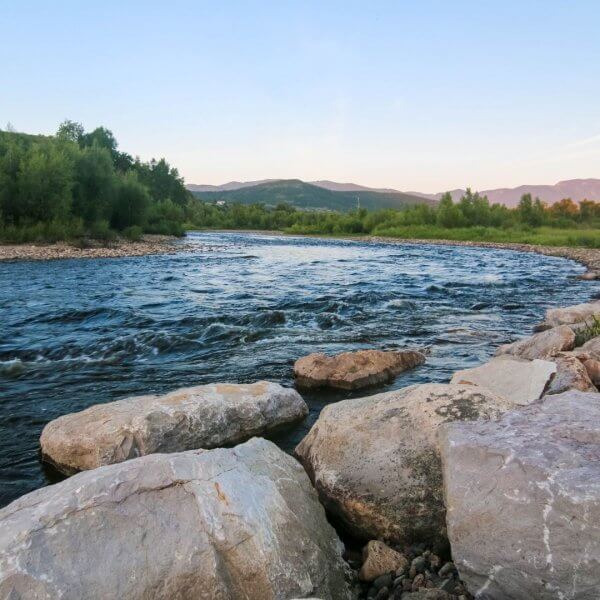 A free flowing river in Colorado.