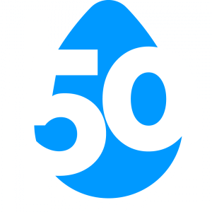 A logo with the text "50 Safe Drinking Water Act" in white in front of a blue water droplet.